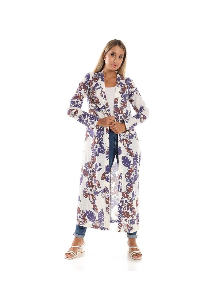 Esla Long Jacket Indigo  - Image 1