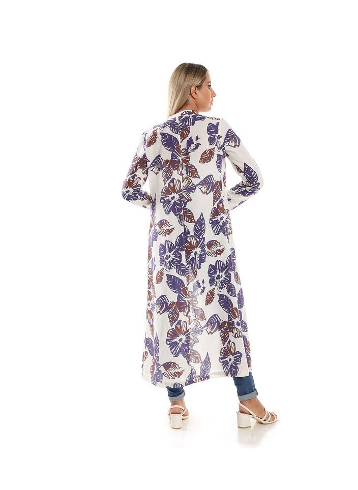Esla Long Jacket Indigo  - Image 3
