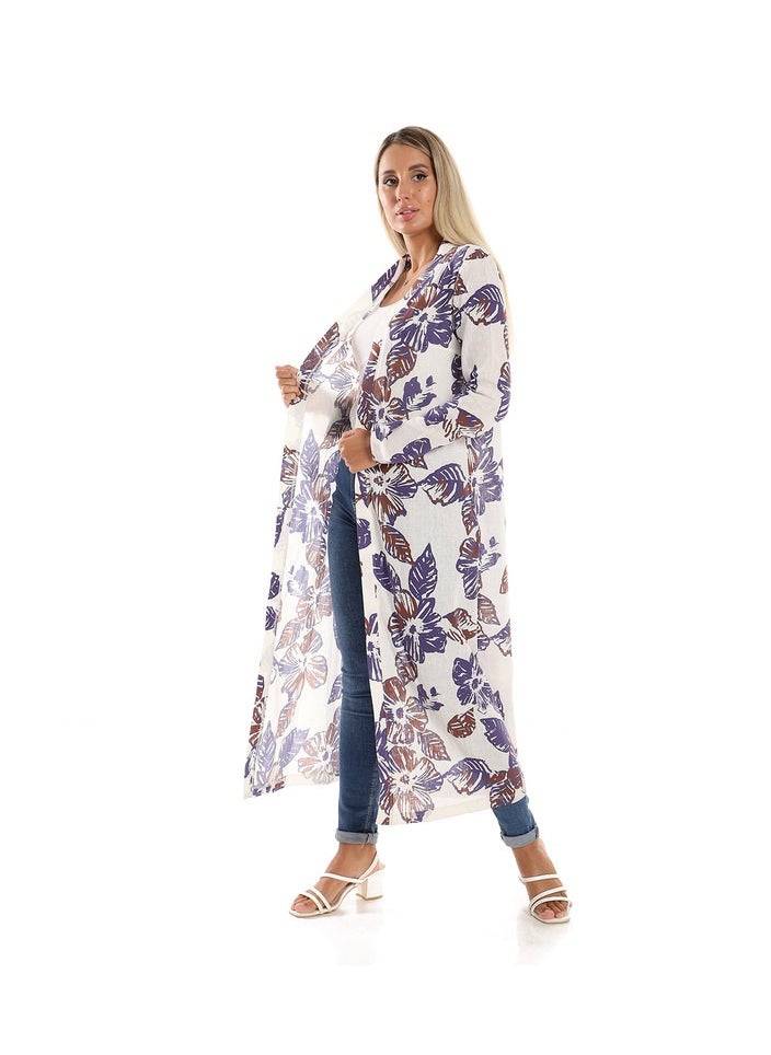 Esla Long Jacket Indigo  - Image 2