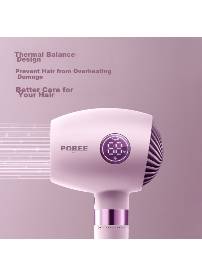 Flyco Hair Dryer For Home Use, Negative Ion High-power Hair-friendly Portable Quick-drying Hair Dryer, Smart Led Display Ph1638, Gift For Girlfriend - Image 4
