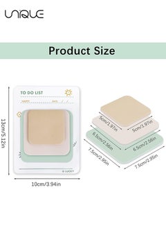 Unique Colored Sticky Notes, 4 Pcs Multi-Layer Round Corner Memo Pad, Marker Stickers Page Flags, Self-Stick Note Pads Bookmark, Index Tabs, Gifts Tab, for Students Teachers, Home, Office Use，360 Sheets  - Image 3