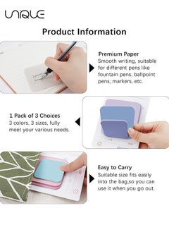 Unique Colored Sticky Notes, 4 Pcs Multi-Layer Round Corner Memo Pad, Marker Stickers Page Flags, Self-Stick Note Pads Bookmark, Index Tabs, Gifts Tab, for Students Teachers, Home, Office Use，360 Sheets  - Image 5