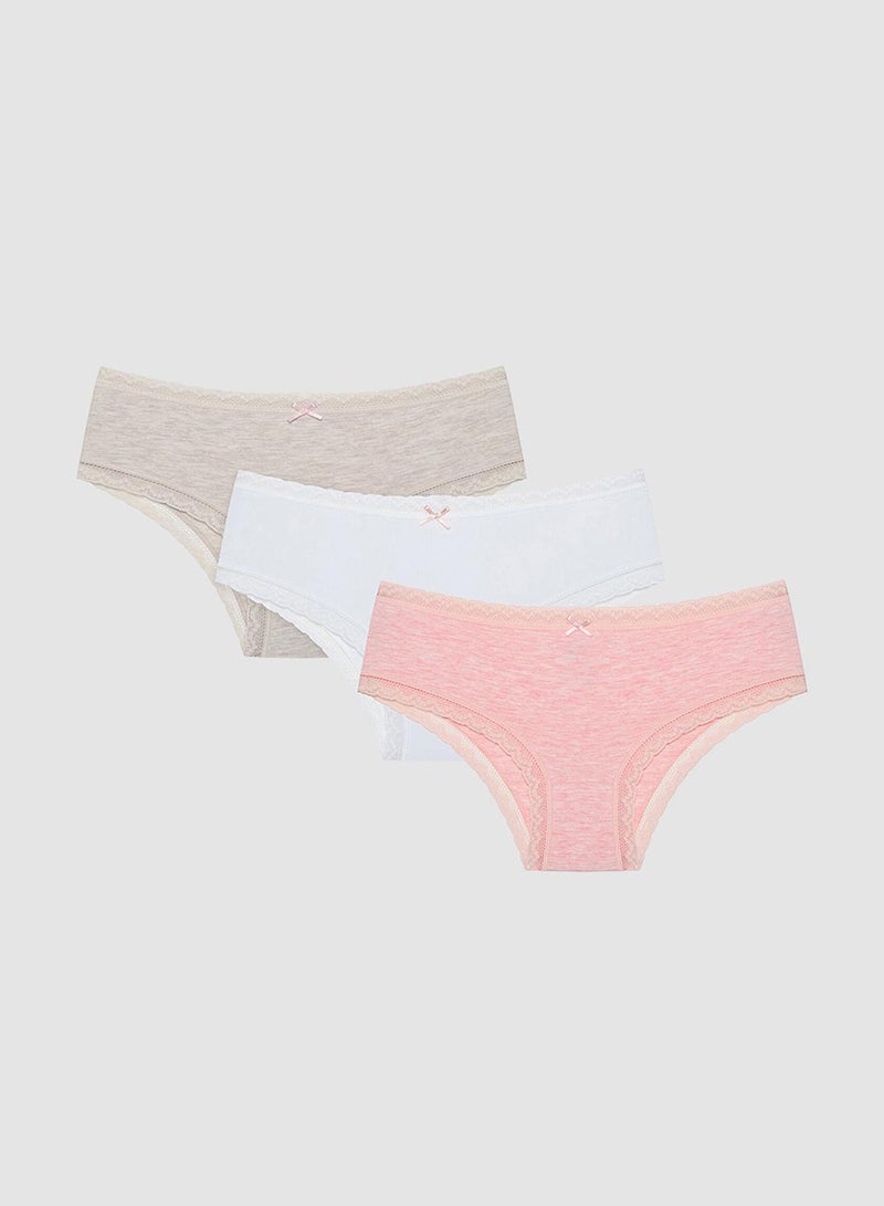 Penti Cotton Multicolored Hipster - Pack Of 3 - Image 1