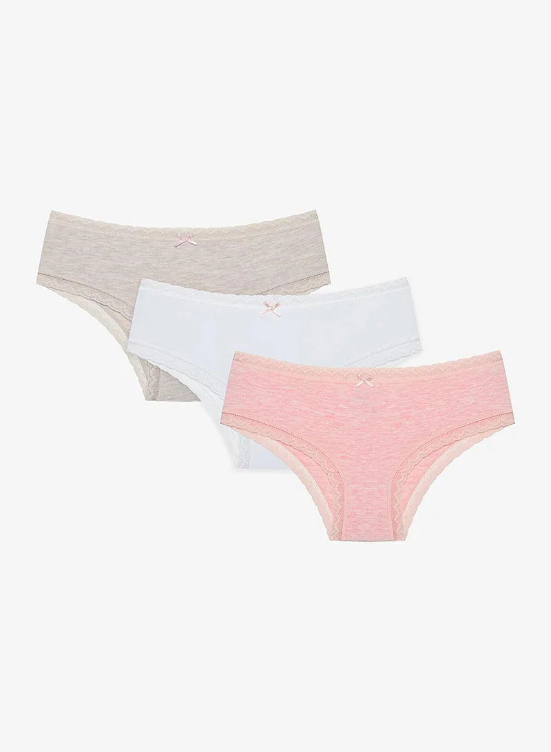 بنتي قطن ملون هيبستر - عبوة من