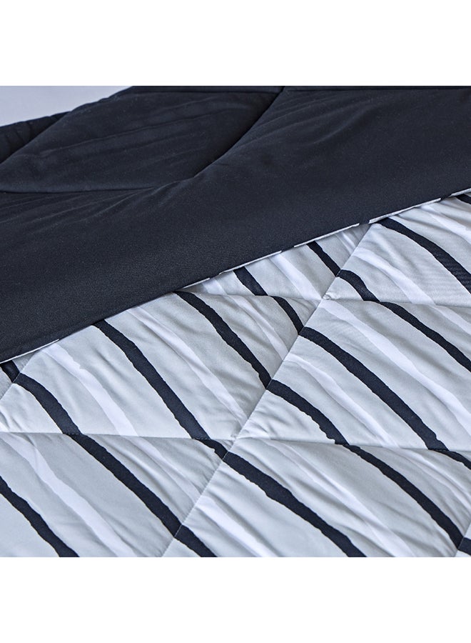Home Box Madrid Akaa 3-Piece Microfiber King Reversible Comforter Set 220 x 240 cm  - Image 5