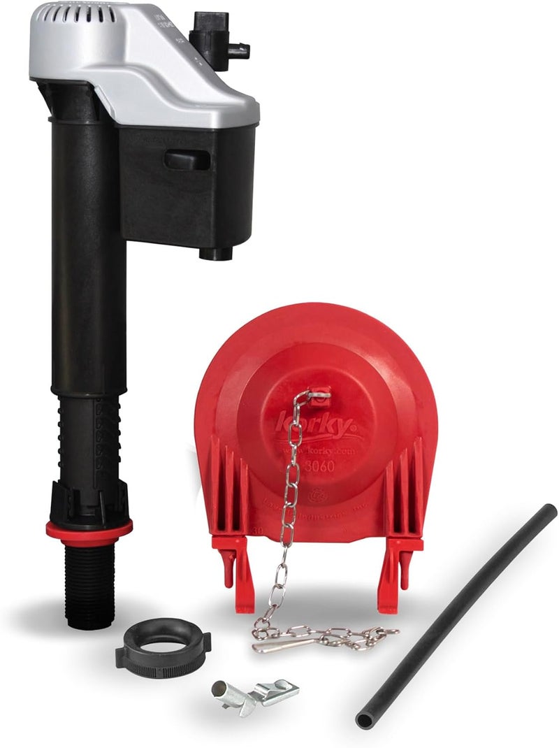 Korky 830MP QuietFILL Platinum Toilet Fill Valve and Premium Large 3Inch FlapperEasy to InstallMade in USA - Image 1