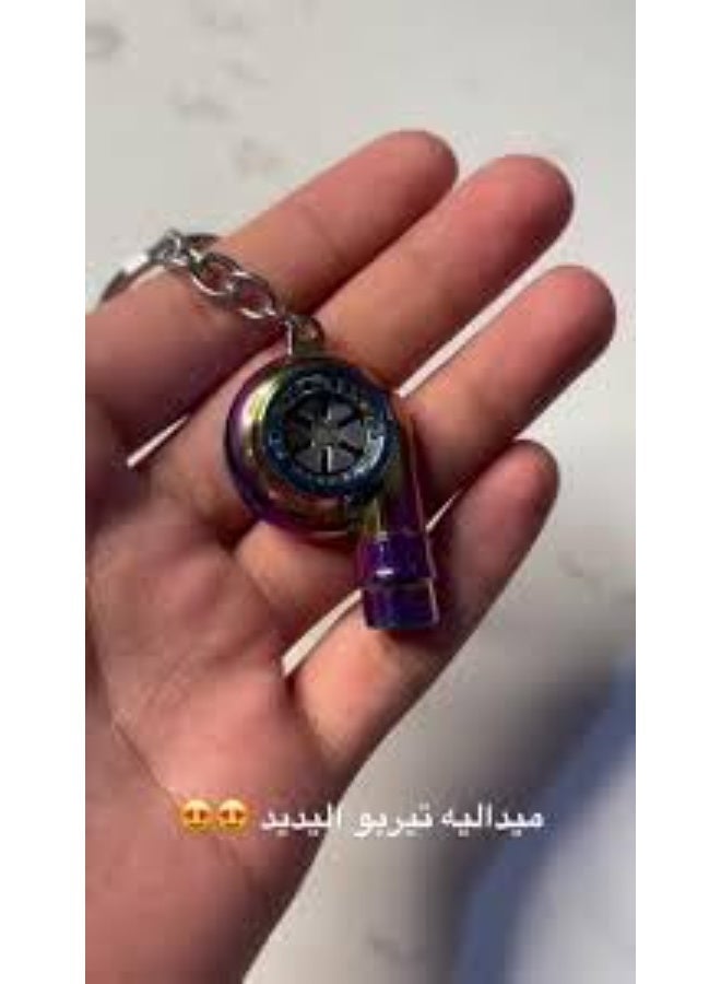 alayjah Turbo Keychain, Run and Give Turbo Sound, Heavy Weight Metal, Car Motorcycle Keyring, Turbocharger Key chain, for Boys, Birthday Gift, Creative Car Styling, Silver, 11800001 - Image 5