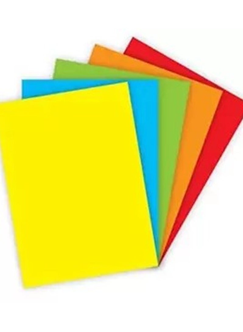 FIS Colored Cards, Size 25 x 35 cm Pocket of 100 pieces - FSCH1602535AST