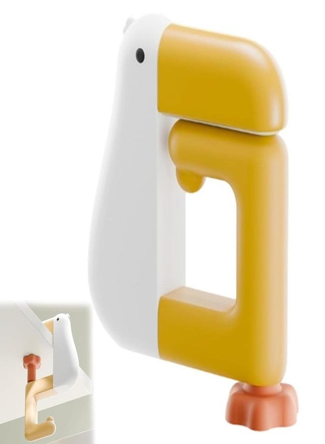 Vajin Adjustable Duck Shaped Table Hook - Folding Non-Slip Desk Hanger for Bags, Purses & Backpacks, Detachable No-Drill Desk Organizer, Cute Portable Hook for School & Office, 1pc - Image 1