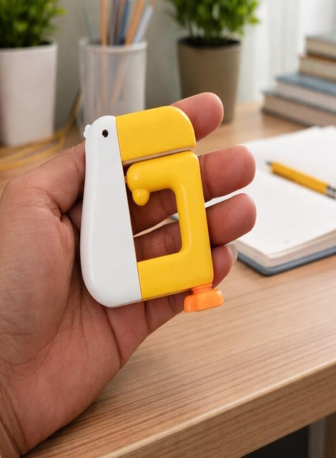 Vajin Adjustable Duck Shaped Table Hook - Folding Non-Slip Desk Hanger for Bags, Purses & Backpacks, Detachable No-Drill Desk Organizer, Cute Portable Hook for School & Office, 1pc - Image 2