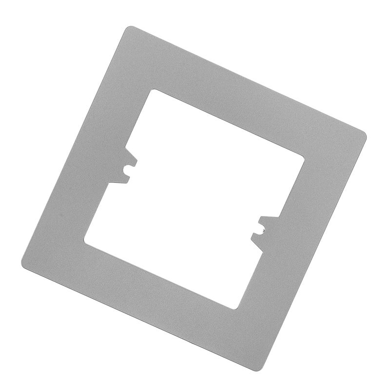 Gray Single Socket Decorative Wall Plate Cover 86 Type with Spacer for Repair Hole Cover - Image 2