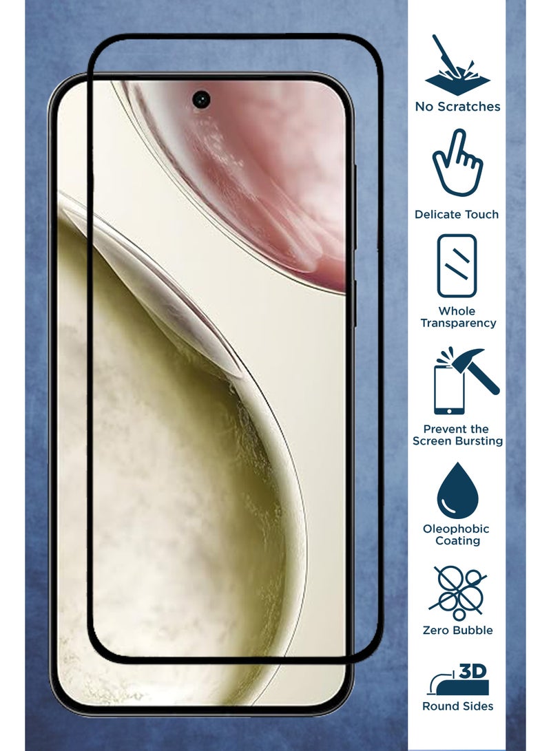 Vivo X200 FE - 2 Pack Tempered Glass Screen Protector - Delicate Touch , Higher Transparency , Easy to Install ,Anti-scratch and Bubble-free Screen Protector Compatible With Vivo X200 FE - Black - Image 2