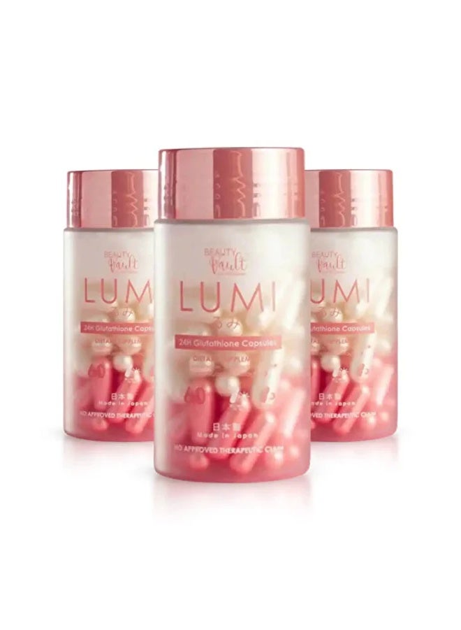 Lumi 24H Glutathione Capsule – 3 Bottles