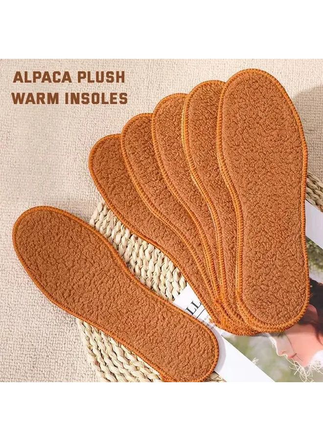 10pcs 5pairs Plush Warm Shoe Insoles Soft Thickened Liners For Sneakers Size 44 - Image 3