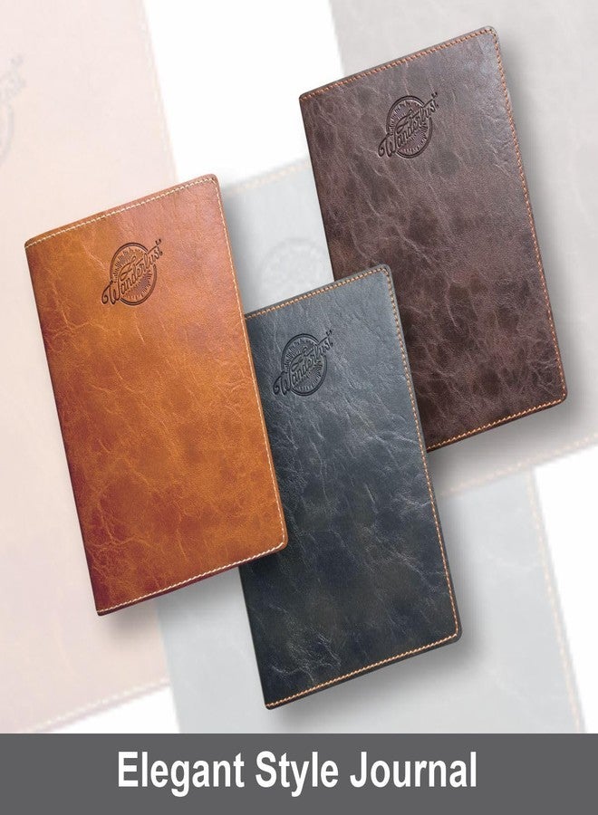 Anupam Crave Journal Ruled A5 Notebook 192 Pages 80Gsm Flexible PU Cover Journal for Unisex, Travel Journal Notebook for Engineering, Notes Taking & Writing in School and Office (Brown) - Image 5
