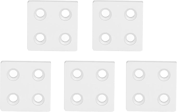 Silver End Cap Set For 4040 Double Groove Aluminum Profile CNC Router 3D Printer - Image 1