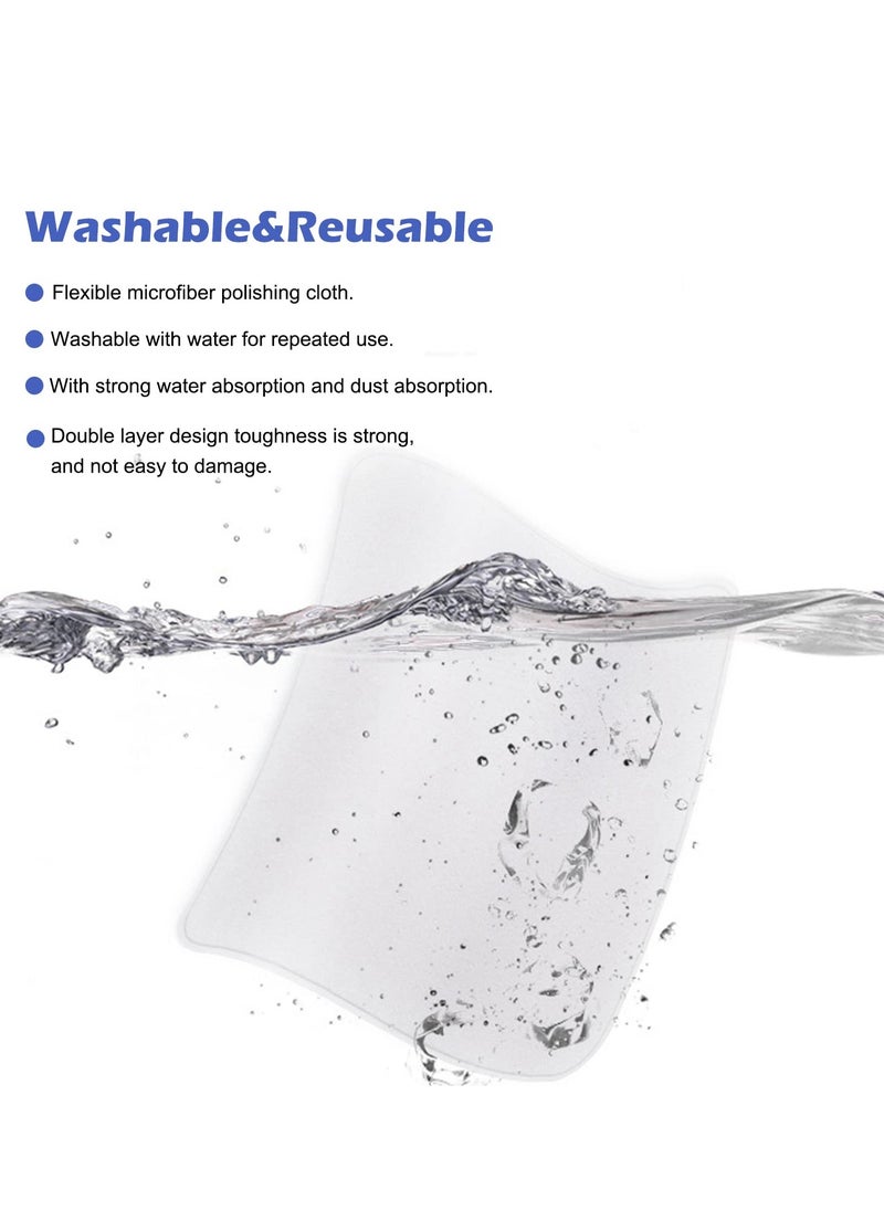 Polishing Cloth for Apple, Microfiber Cleaning Cloth, Soft, Nonabrasive Material, Compatible with Apple, MacBook, Camera and Other Electronics Screens (2 Pack)