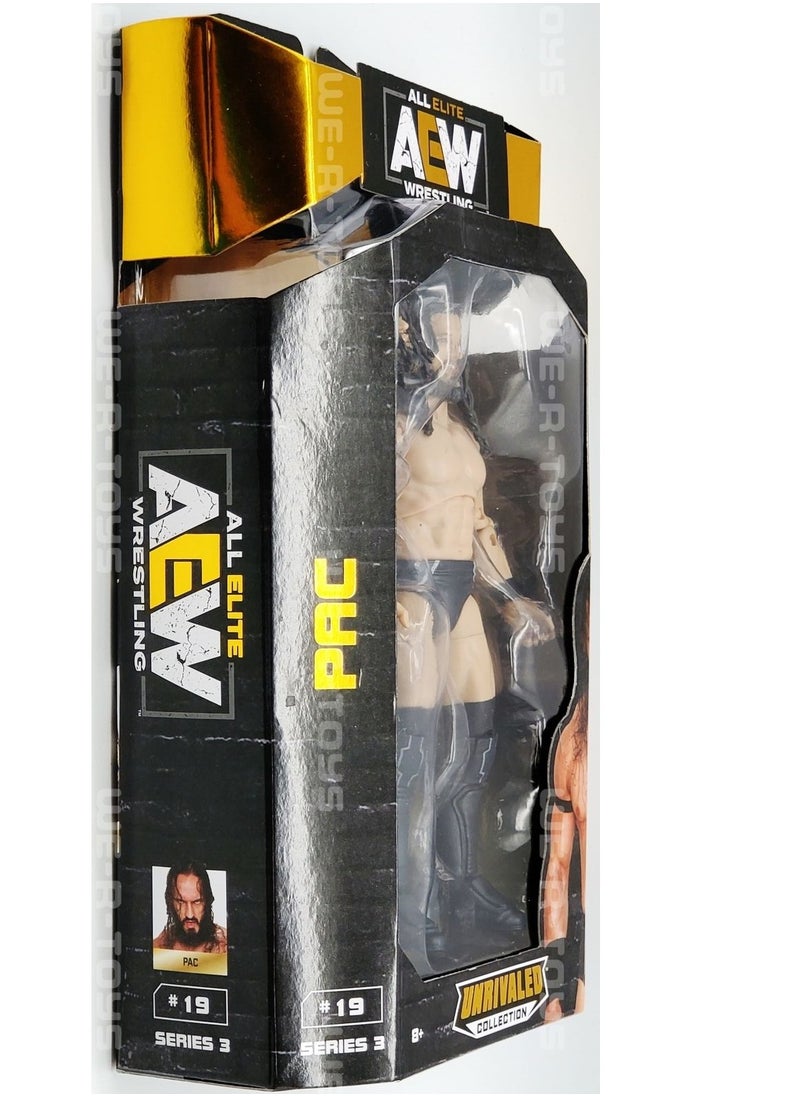 All Elite AEW Wrestling Unrivaled Collection Action Figure PAC Series 3 #19 Pac