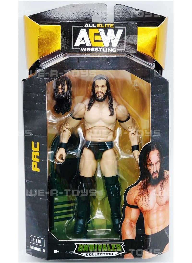 All Elite AEW Wrestling Unrivaled Collection Action Figure PAC Series 3 #19 Pac