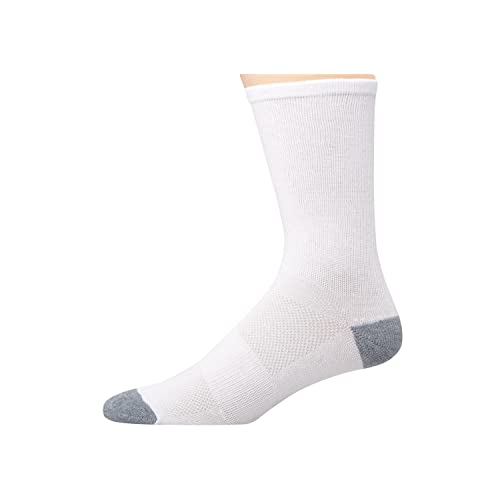 Hanes mens X-temp Lightweight Crew Socks, 12-pair Pack Casual Sock, White, 6 12 US - Image 5