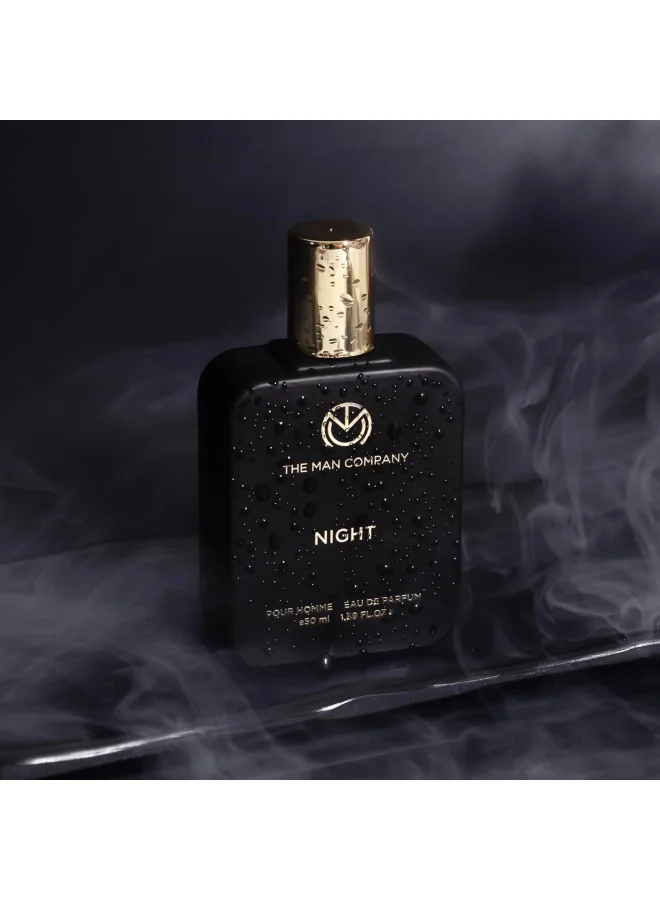 The Man Company  Night Perfume for Men - 50ml | Premium Long Lasting Fragrance | Citrusy, Exotic & Woody | Gift For Men | Date Night Body Spray for Men | Best Price UAE