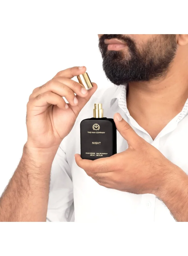 The Man Company  Night Perfume for Men - 50ml | Premium Long Lasting Fragrance | Citrusy, Exotic & Woody | Gift For Men | Date Night Body Spray for Men | Best Price UAE