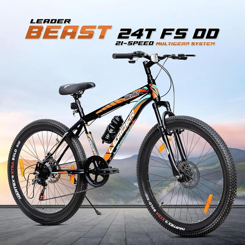 ليدر دراجة جبلية Leader Beast Multispeed (21 سرعة) مزودة بنظام تعليق أمامي وفرامل دوارة مزدوجة - Image 2