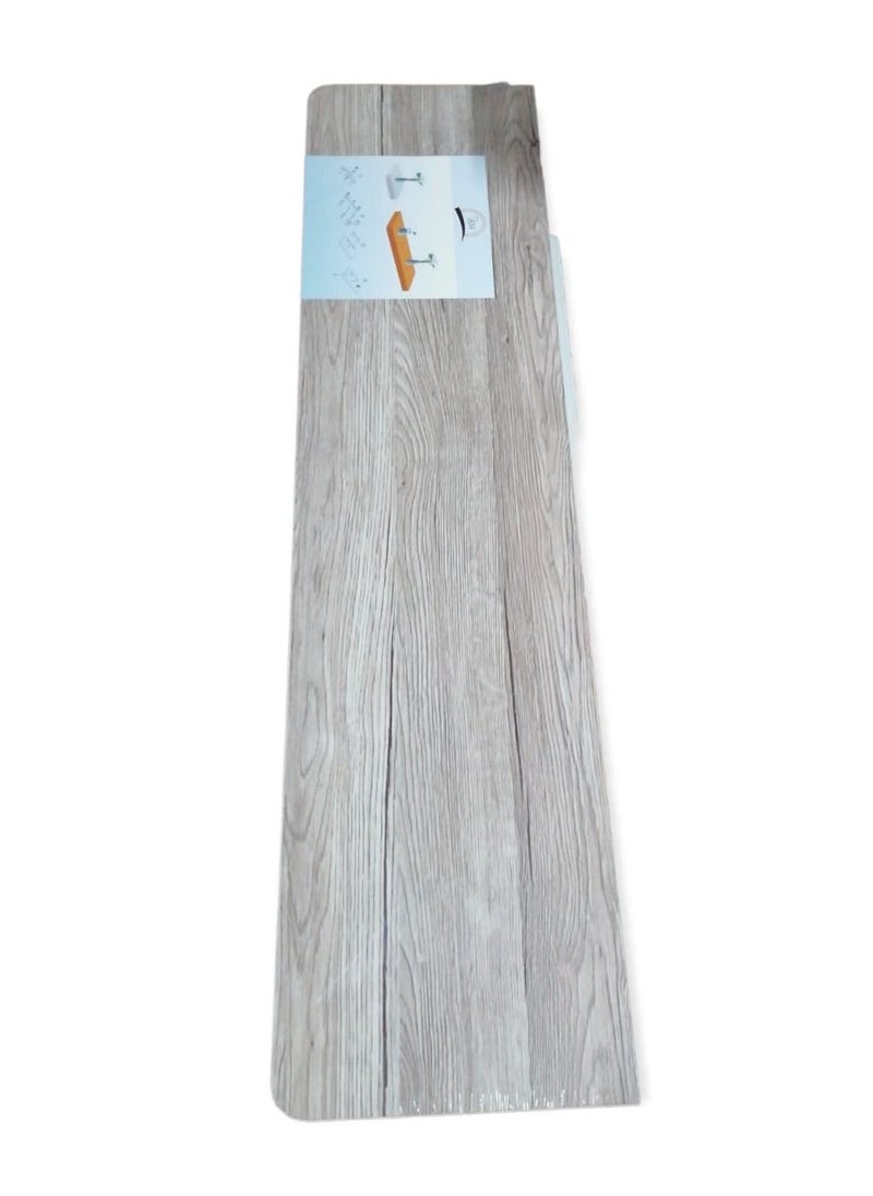 هوم إيز رف حائط عائم مستطيل بيج 100×25×3.8 سم 