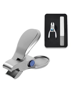 Ingrown Toenail Clippers for Thick Nails, Wide Jaw Nail Clippers Heavy Duty Fingernail Clippers with File Stainless Steel Toe Nail Cutter Tough Nail Clippers Heavy Duty Cutters for Thick Fingernails