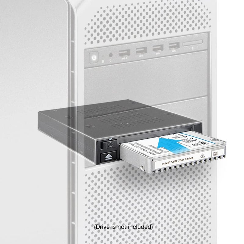 ICY DOCK U.2 NVMe PCIe 3.0/4.0 SSD Tray-Less Docking Enclosure for External 3.5" Drive Bay | flexiDOCK MB021VP-B (Tri-Mode Incompatible) - Image 2