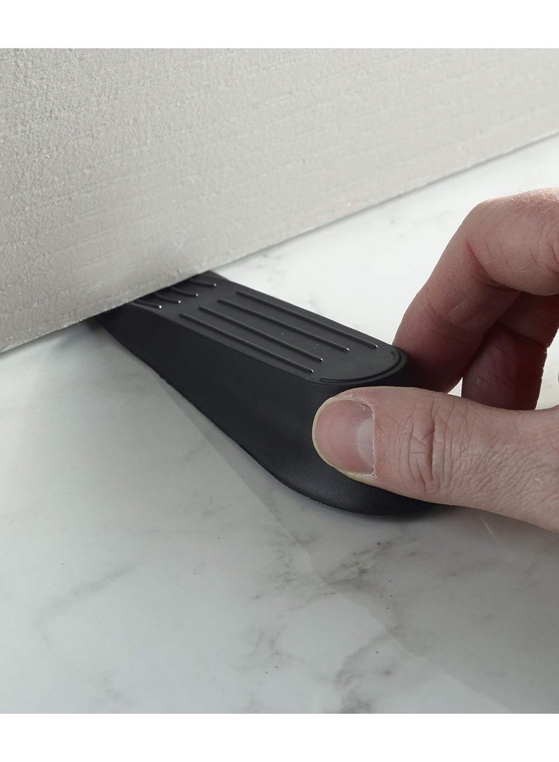 مجموعة من 4 سدادات أبواب بلاستيكية - أسافين مانعة للانزلاق لمنع إغلاق الأبواب بقوة - سدادات أبواب متينة وعملية للمنزل والمكتب والفصل الدراسي - Image 3