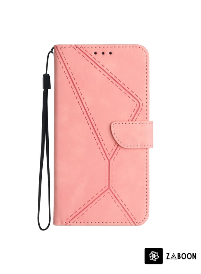 Zaboon Protective Case Cover For OPPO A78 5G Stitching Embossed Leather - Image 2