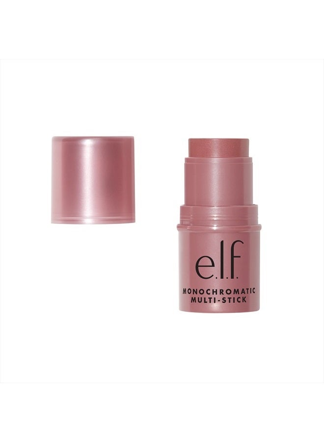 elf e.l.f، عصا متعددة الألوان، كريمية، خفيفة الوزن، متعددة الاستخدامات، فاخرة، تضيف لمعة، سهلة الاستخدام أثناء التنقل، تمتزج بسهولة، وردية متلألئة، 0.155 أونصة - Image 1