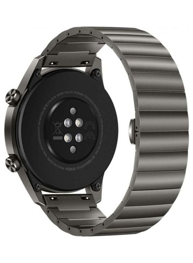 NIBEMINENT Classic Stainless Steel Smartwatch Strap Band For Huawei Smart Watch GT2 and GT/Honor Magic 2 Black  - Image 5