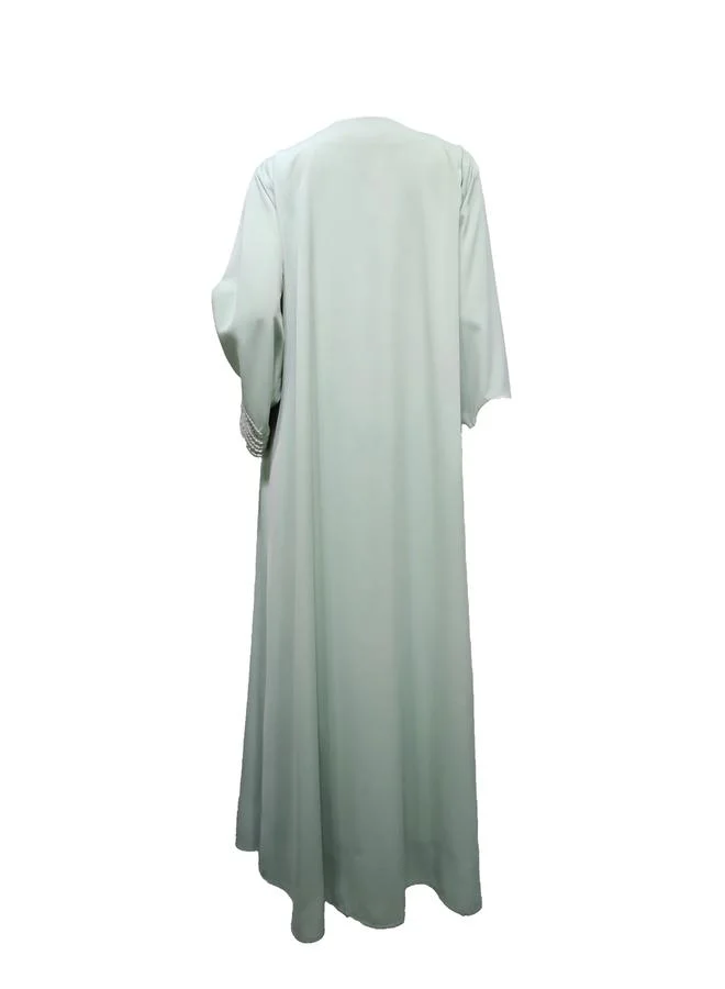 Take Two  Teal Embellished Long Sleeves Abaya for Women | Best Price UAE