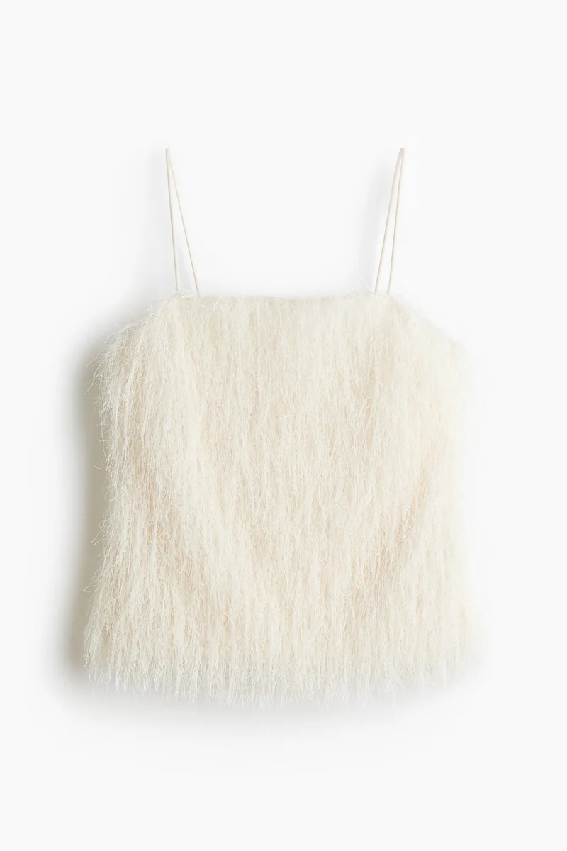 H&M Fringed strappy top