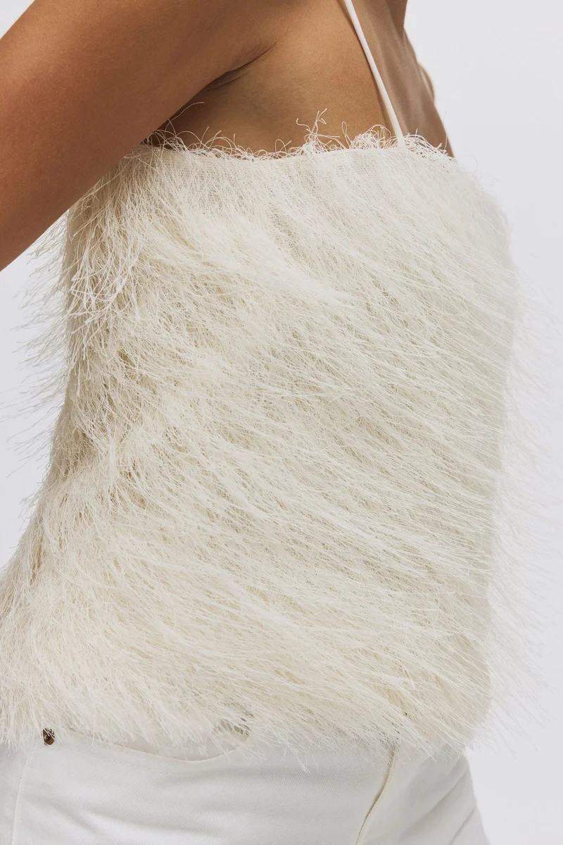 H&M Fringed strappy top