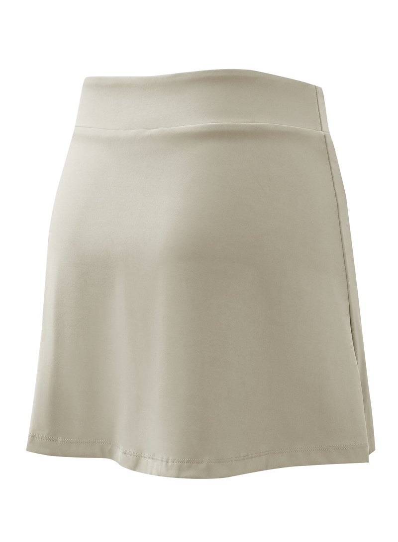 Loquat Women Quick Dry Breathable Sports Skirt Grey  - Image 2