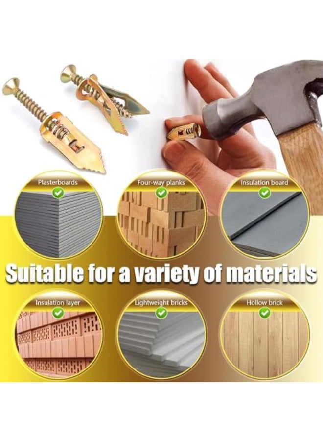 LLQDNTK Drywall Anchors, 50 Pcs Self-Drilling Anchors, Easy to Install, Expands for Strong Hold, Perfect for Home Decor - Image 3