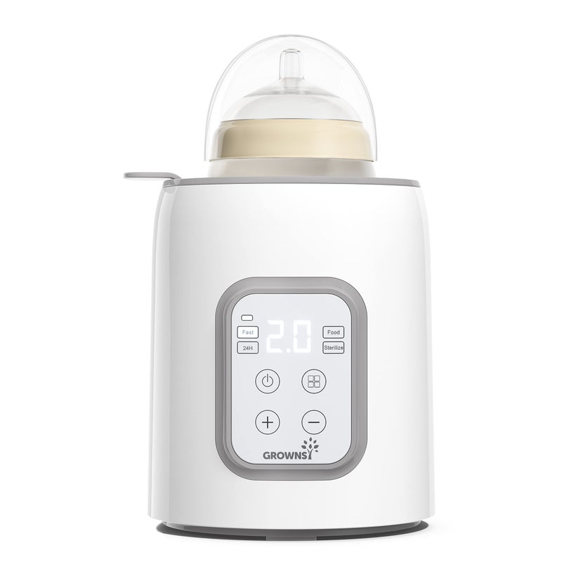 GROWNSY Bottle Warmer, GROWNSY 8-in-1 Fast Baby Milk Warmer with Timer for Breastmilk or Formula, Accurate Temperature Control, with Defrost, Sterili-zing, Keep, Heat Baby Food Jars Function  - Image 1