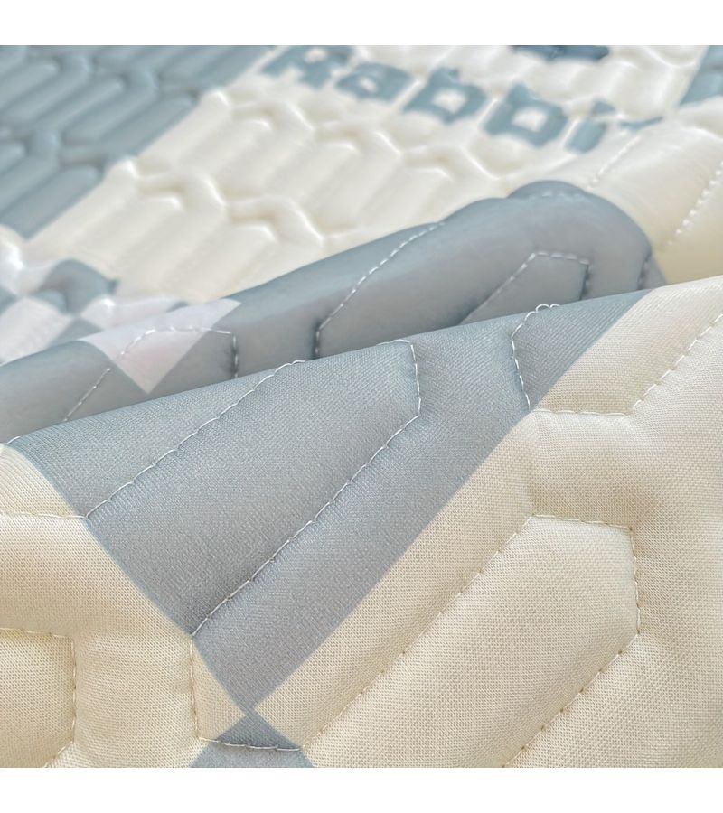 1PC Panda Pudge Cartoon Print Latex Mat 59 06 By 78 74 Inches Soft Breathable Foldable Mattress Pad For Summer Bedding Home Decor - Image 5