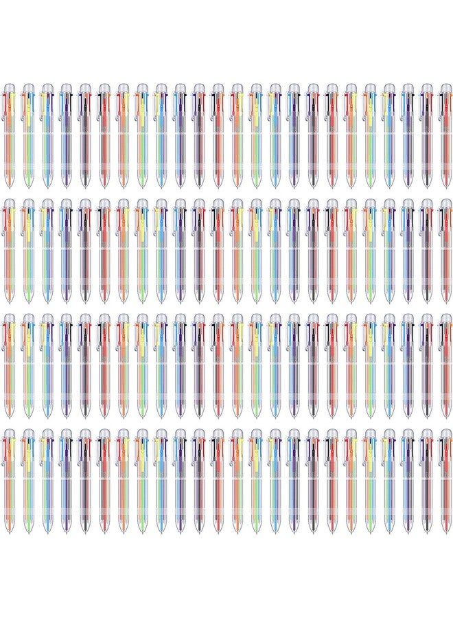 Yexiya Multicolor Ballpoint Pen 0.5Mm 6-In-1 Colored Retractable Ballpoint Pens Multi Colored Pens Multicolor Ink Pen Rainbow Pens For Nurses, Gel Ink Nurse Pens For Office Teacher Gifts(96 Pack)  - Image 1