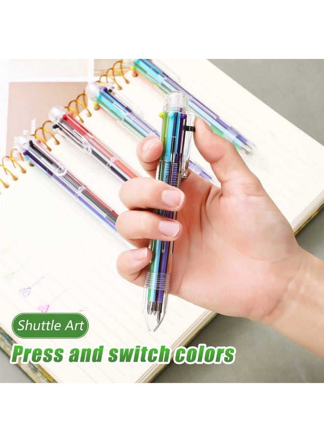 Yexiya Multicolor Ballpoint Pen 0.5Mm 6-In-1 Colored Retractable Ballpoint Pens Multi Colored Pens Multicolor Ink Pen Rainbow Pens For Nurses, Gel Ink Nurse Pens For Office Teacher Gifts(96 Pack)  - Image 4