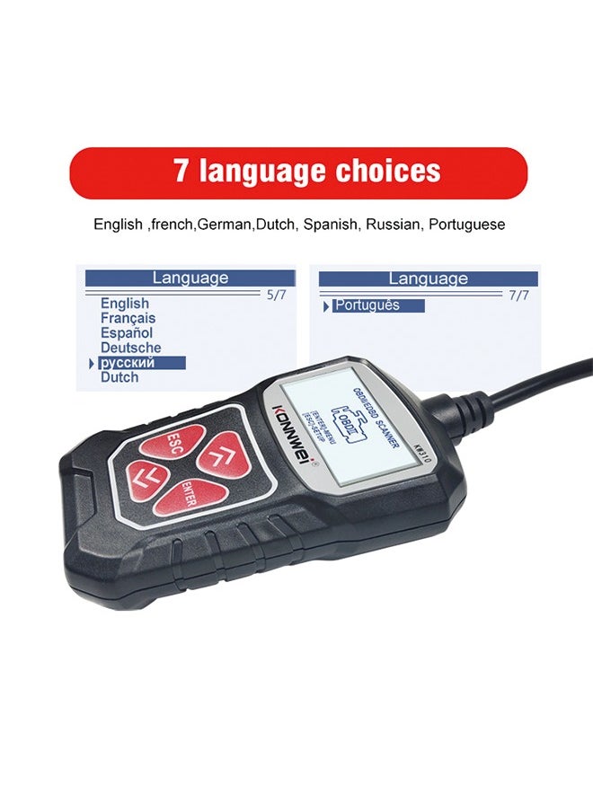 KONNWEI KW310 Universal Car Scanner Professional Automotive Code Reader Vehicle CAN Diagnostic Scan Tool
