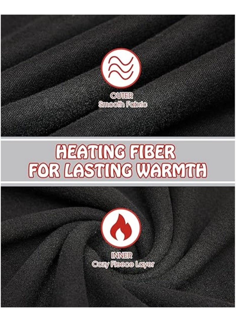 AUTOYSUR Women Thick Thermal Underwear Set, Ladies Self-heating Long Johns Thermal Set, Premium Soft Hyaluronic Acid Water-locking Base Layer Tops & Bottoms for Hiking, Beige - Image 3