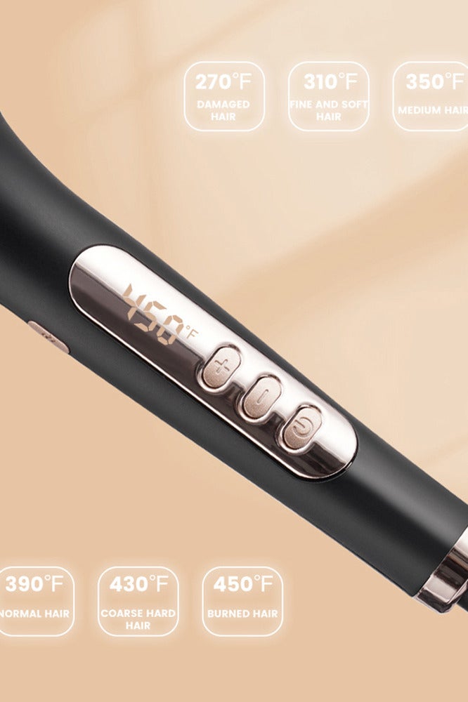 DSP Hair Dryer & Straightening Brush,6 Temp Settings (270℉-450℉),Negative Ion Ceramic Straightener Brush for Women, 11009 - Image 3