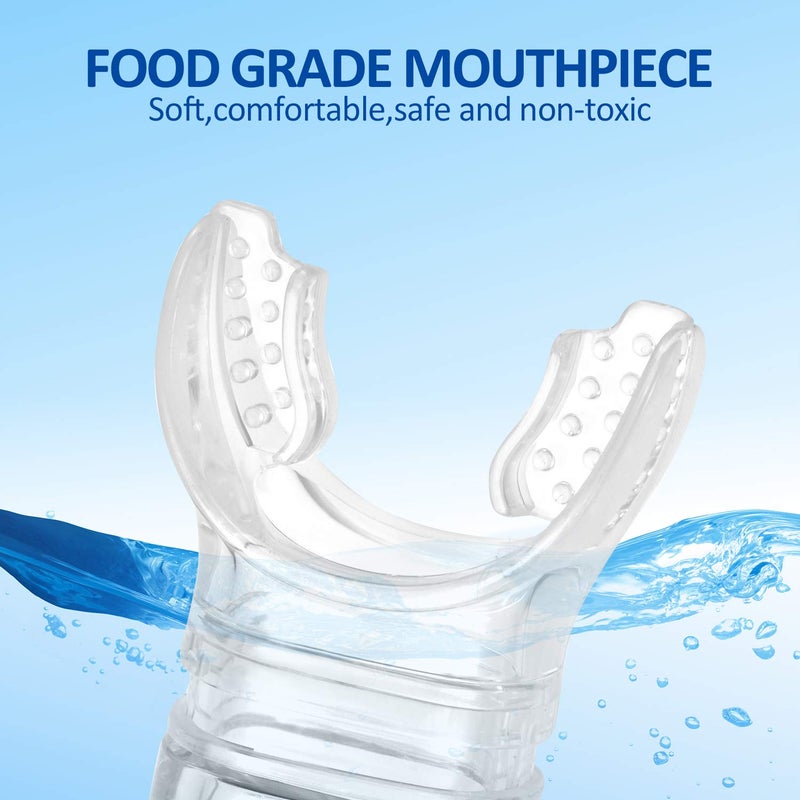 Supertrip Dry Snorkel Adult, Scuba Diving with Splash Guard and Top Valve, Freediving Snorkeling Swimming Snorkel for Adults Youth - Image 5
