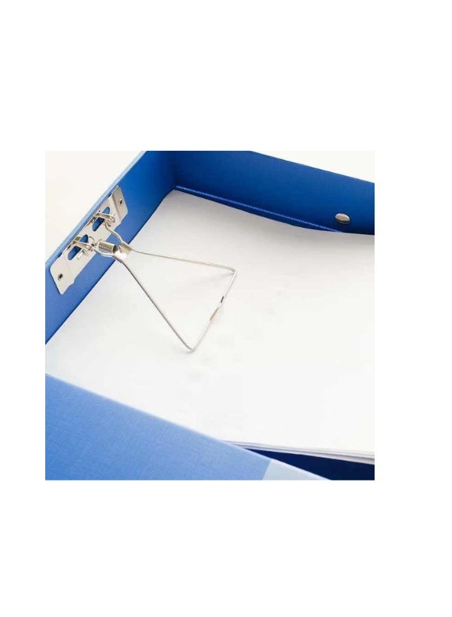Kalon 8PCS  A4 Filing Storage Box Expanding Document Organizer with Metal Clip 68mm Spine Binder Case - Image 3