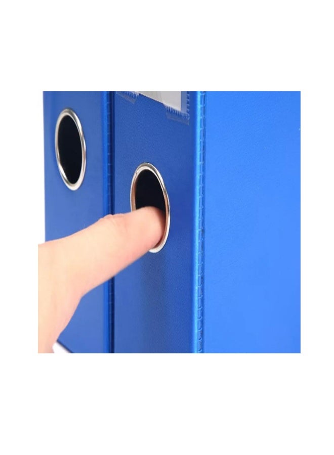 Kalon 8PCS  A4 Filing Storage Box Expanding Document Organizer with Metal Clip 68mm Spine Binder Case - Image 5