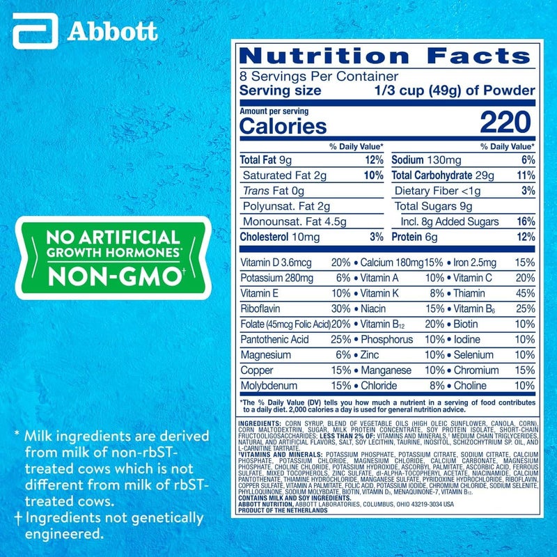 PediaSure Grow  Gain with Immune Support Shake Mix Powder 23 Vitamins  Minerals 6g Protein NonGMO GlutenFree Vanilla 141 oz Can Pack of 324 servings - Image 2